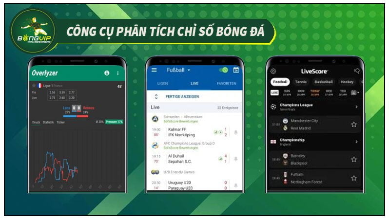 Mẹo Cá Độ Bóng Đá Online: Thủ Thuật Tuyệt Vời Cho Cược Thủ 2 Một số công cụ phân tích chỉ số bóng đá