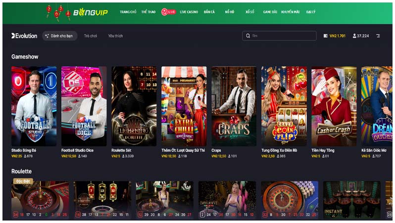 Những trò chơi hàng đầu tại sảnh Evolution Gaming Những trò chơi hàng đầu tại sảnh Evolution Gaming